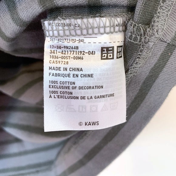 Kaws x Uniqlo BFF Unisex Striped Tee - Picture 7 of 8
